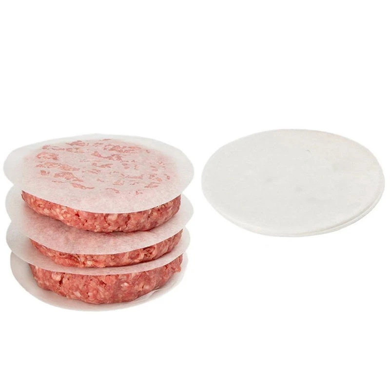 50Pcs Round Baking Paper Circle Parchment Paper Liner BBQ Oven Patty Hamburger Paper Cake Non-Stick Baking Tool Wholesale