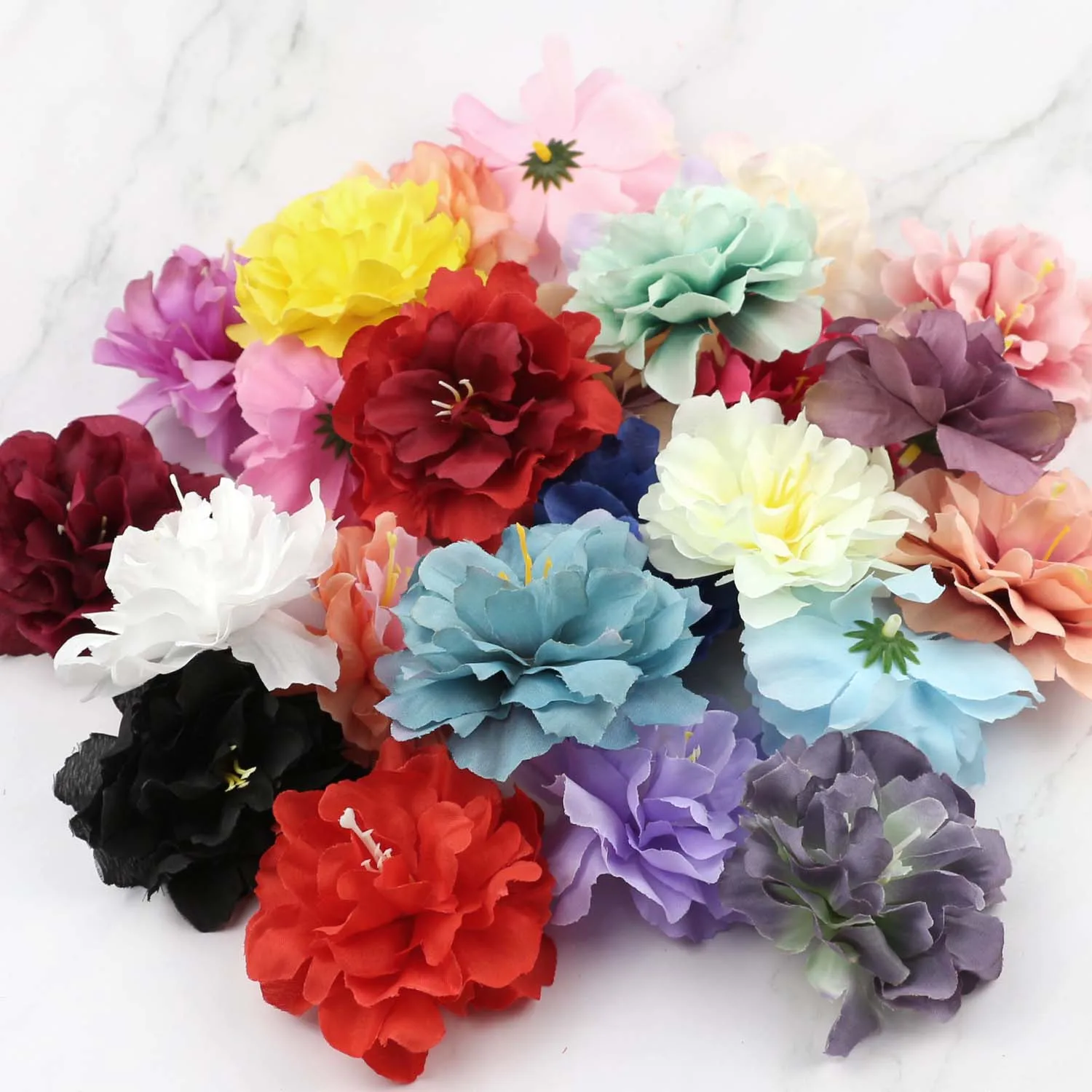 8cm Artificial Silk Peony Flower Head 3.14