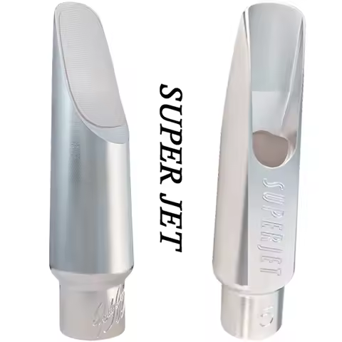 Professional SUPER JET Metal Tenor Soprano Alto Saxophone Mouthpieces Silver Plated Sax Mouth Pieces Accessories Size 5 6 7 8 9