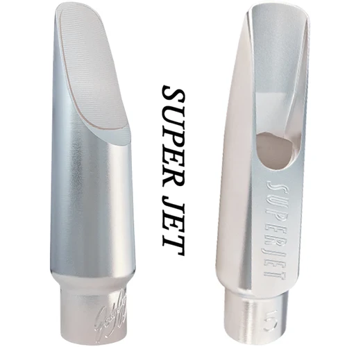 Boquilla de saxofón Alto Soprano, Tenor de Metal SUPER JET profesional, boquillas chapadas en plata, accesorios de tamaño 5, 6, 7, 8, 9