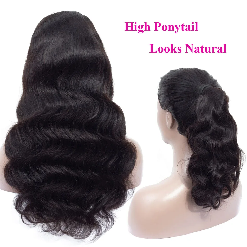 Miss Rola Body Wave 13x4 koronkowe peruki z ludzkich włosów Ombre 99J bordowe blond brazylijskie peruka z włosów typu Remy wstępnie oskubane naturalne