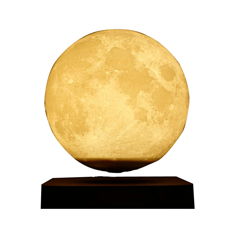 Imagem -05 - Jopiter de Levitação Magnética 3d Criativa Luz Noturna Rotativa Led Luna Lâmpada Decorativa Flutuante para Casa Sala de Estar e Quarto