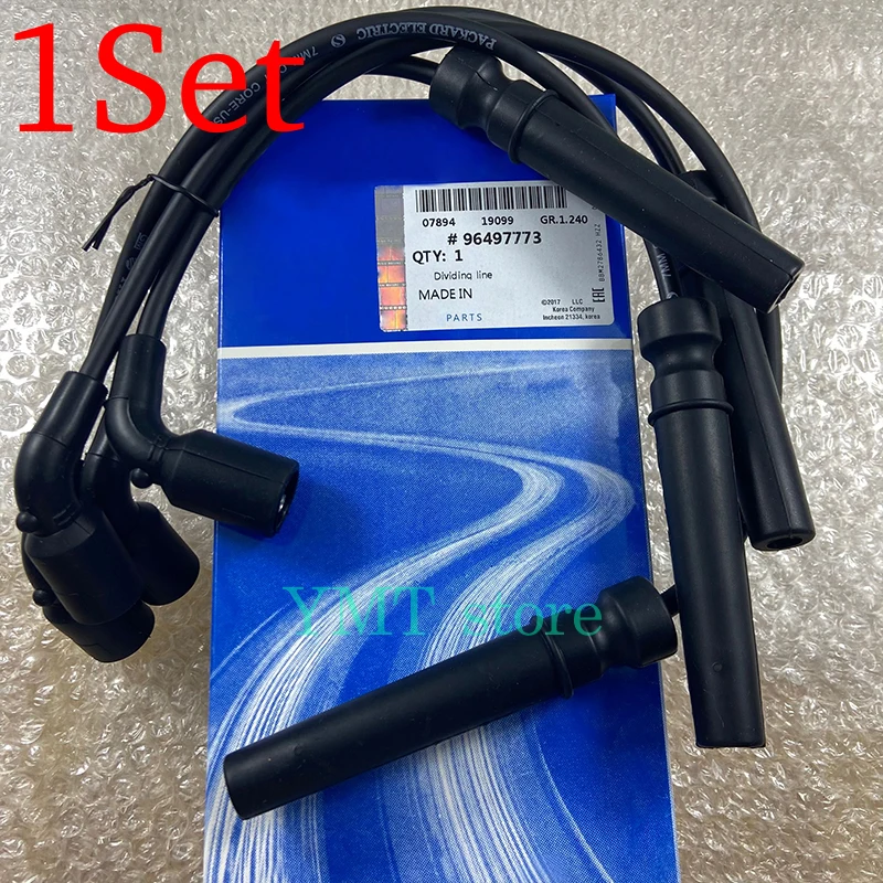 1Set Ignition Cable Kit Line For Excelle 1.6L Chevrolet Aveo Cruze KALOS REZZO DAEWOO KALOS LANOS Nubira REZZO 96497773 96211948