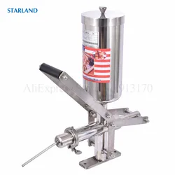 1 Commercial Churros Filler Puff Jam Cream Filling Machine Stainless Steel Chocolate Churro Injector Manual Operation Tool 5L