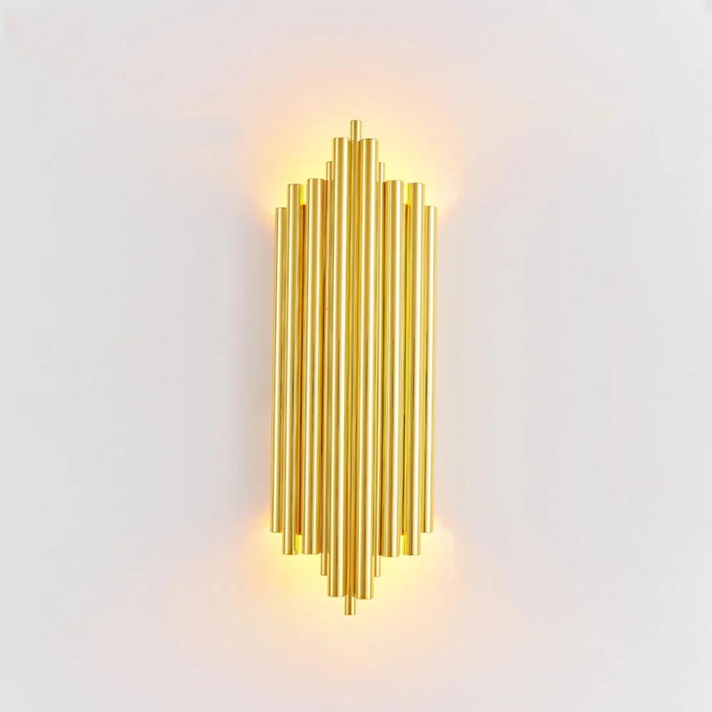 

Modern Wall Light Nordic Gold Electrophoresis Gold Led Lighting Fixtures Indoor Industrial Home Dining Room Living Room Design