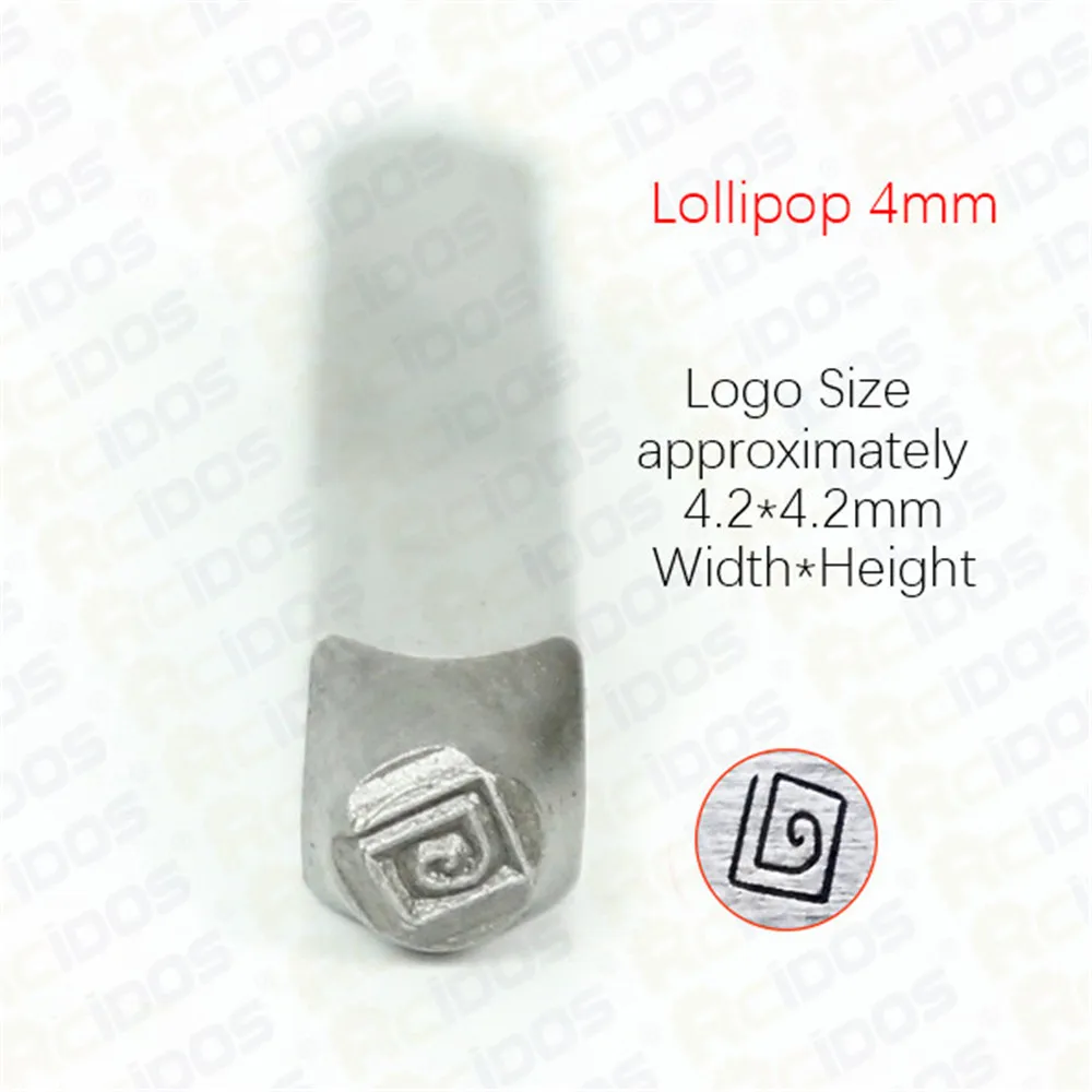 Lollipop Design 3-4mm Metal Jewelry Design Stamps,DIY Bracelet/jewelry symbols steel stamp