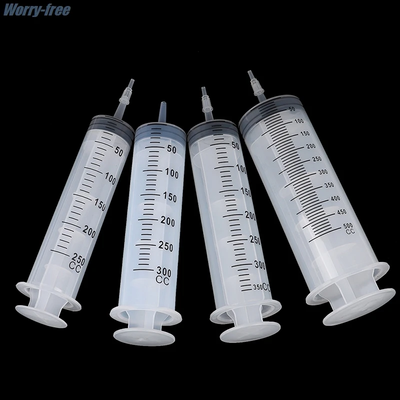 New 1PC High-capacity Syringes Disposable Nutrient Sterile Hydroponics Feeding Syringe 250ml,300ml,350ml,500ml