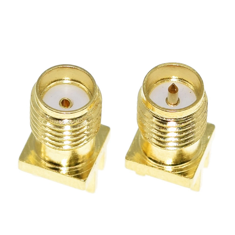 TZT 10/30 Stück SMA Buchse / Stecker Lötanschluss 1,6mm Mutterkantenklemme Gerade Montage Vergoldete HF-Steckverbinder Buchse zum Löten – Detail 3