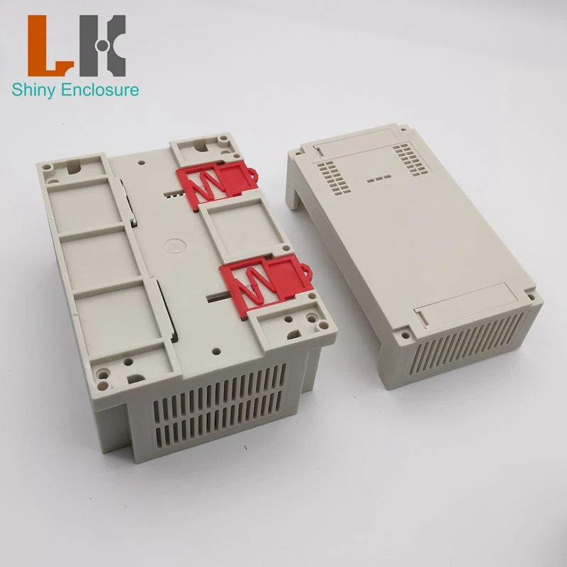 155x110x110mm Abs Project Box Case Din Rail Plastic Electronics Housing PLC Abs Enclosure Small Electronic Box