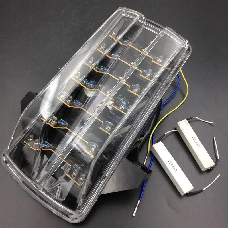 For Suzuki SV650 SV650S SV650A SV1000 SV1000S 2003-2011 Clear LED Tail Brake Turn Signal Light
