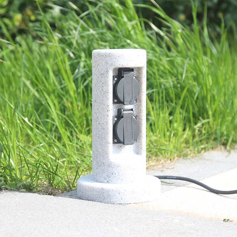 Outdoor Socket Weatherproof Waterproof Power Socket 2500W 10A EU Socket for Garden