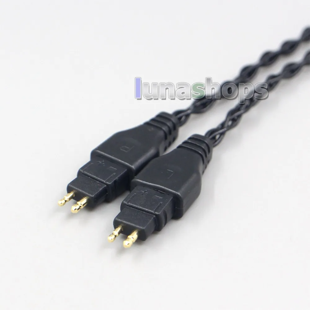 8 النواة الأسود متوازن الفضة النقية مطلي سماعة كابل ل سنهيسر HD580 HD600 HD650 HDxxx HD660S HD58x HD6xx LN007038