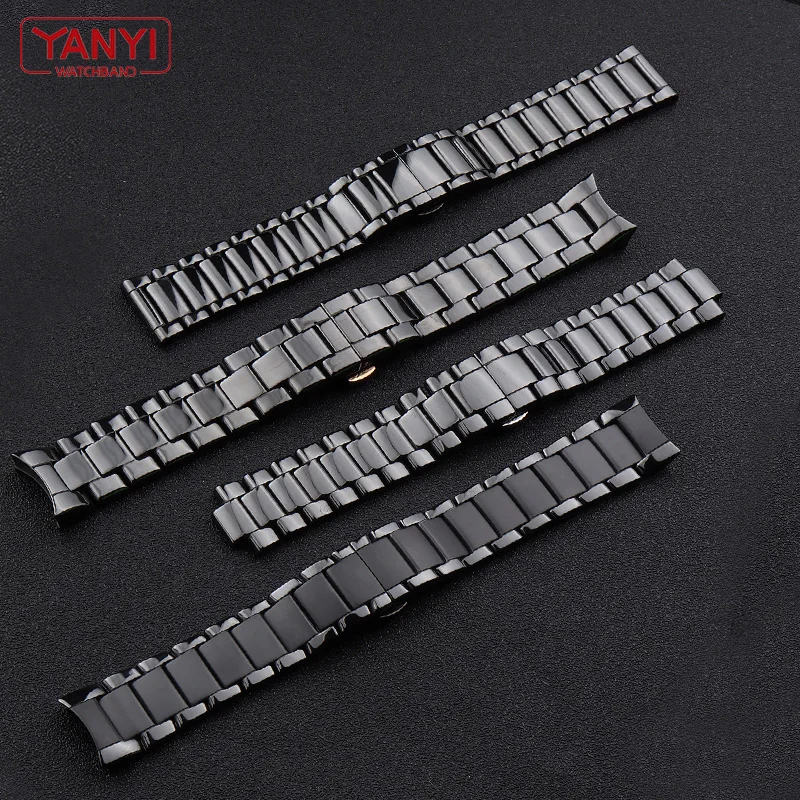 Ceramic watchband 20mm 22mm watch strap for AR1451 AR1452 AR1400 AR1410 AR1421 AR1440 AR1429 watches bracelet wristwatches band