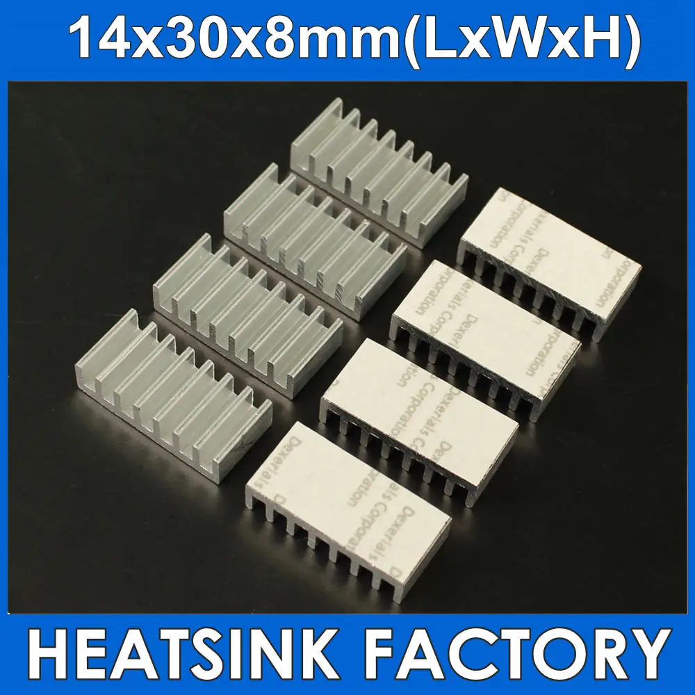 Heatsink 14*30*8mm CPU Radiator Heat Sink With Thermally Conductive Adhesive Tape