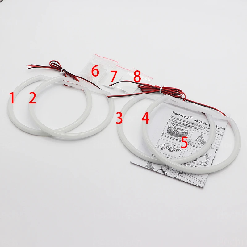 for BMW 3 series E46 316i 318i 320d 323i 328i 330i 325xi 330d 1998-2005 Excellent LED Cotton Angel Eyes rings daytime light