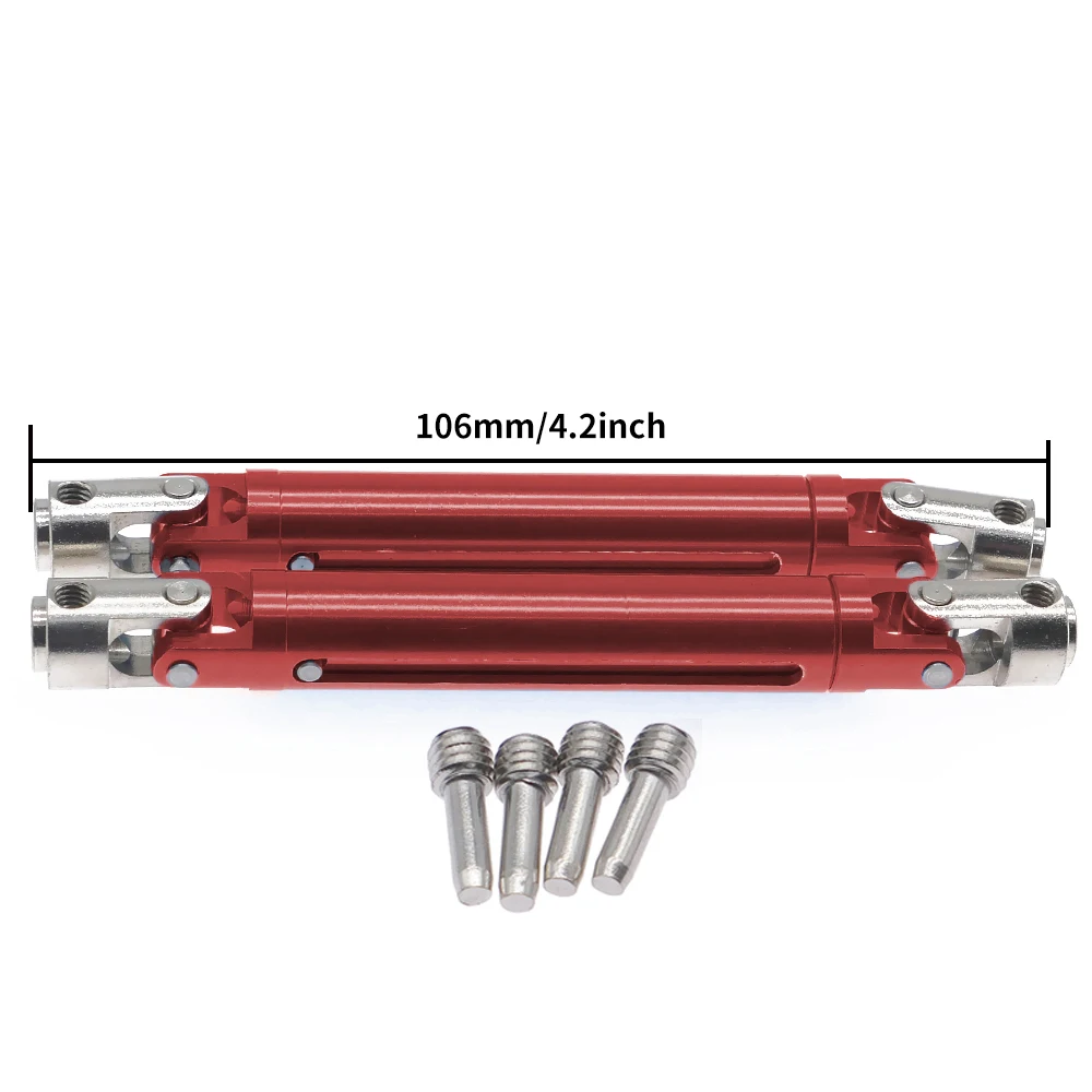 2pcs #45 steel center drive shaft dogbone 106-138mm for rc hobby model car RedCat 1/10 Everest Gen7 Pro/Sport Upgraded part