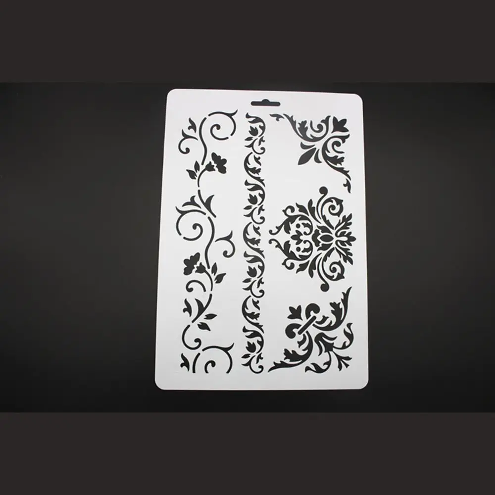 Sáng Tạo Dây Leo Hoa Lớp Dựng Stencils Bức Tường Tranh Sổ Lưu Nổi Giấy Album Hình Nghệ Thuật Tự Làm Và LED Trang Trí