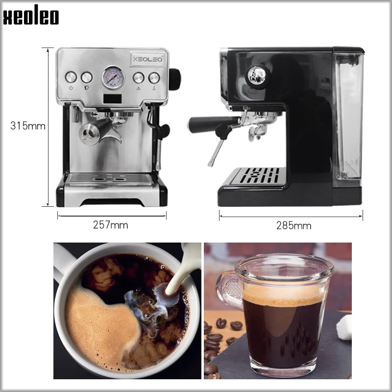 XEOLEO 15 Bar Italian Semi Automatic Espresso Coffee Machine 58mm Cappuccino Milk Bubble Maker Commercial Household Coffee Maker