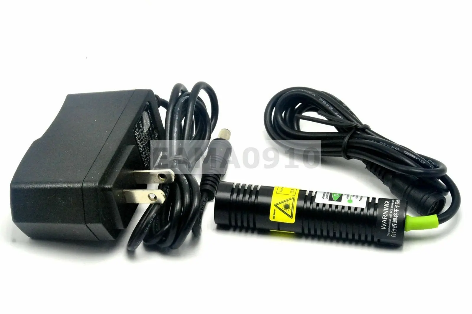 Linia 532nm 50mW 5V czerwona dioda laserowa moduł w/ Adapter i uchwyt i okulary 532nm