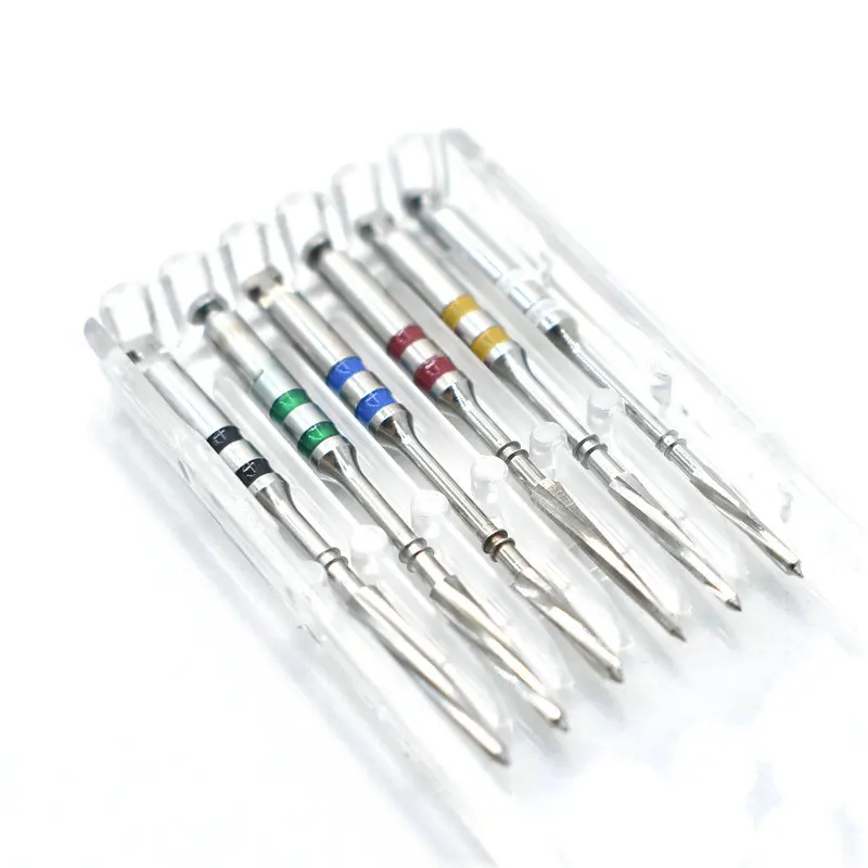 6pcs/box Dental Instrument Metal Drills Reamers For Screw Post Suppliers Multiple Tapers Dental Materials Dentist Tool