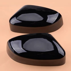 1 Pair Car Gloss Black Side Door Wing Mirror Cover Cap ABS fit for Ford Focus MK3 2012 2013 2014 2015 2016 2017 2018