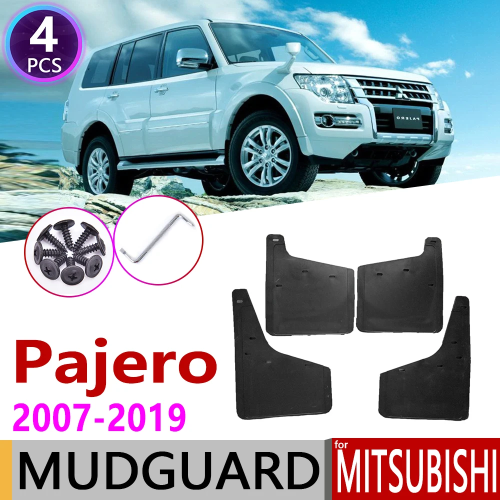 Car Mudflap for Mitsubishi Pajero Montero 2007~2019 Fender Mud Guard Flap Splash Flaps Mudguard Accessories 2010 2015 2016 2017