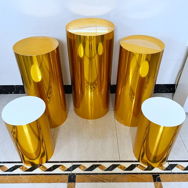 Round Cylinder Pedestal Display Art Decor Cake Rack Plinths Pillars for DIY Wedding Decorations Holiday sunyu2573