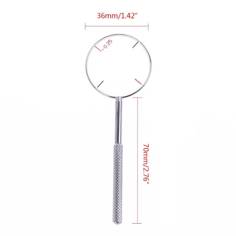 Round Optical Cross Cylinder Lens Tool Optical Instruments Ophthalmic Lens Diopters Optometry Accessories 0.25 / 0.50