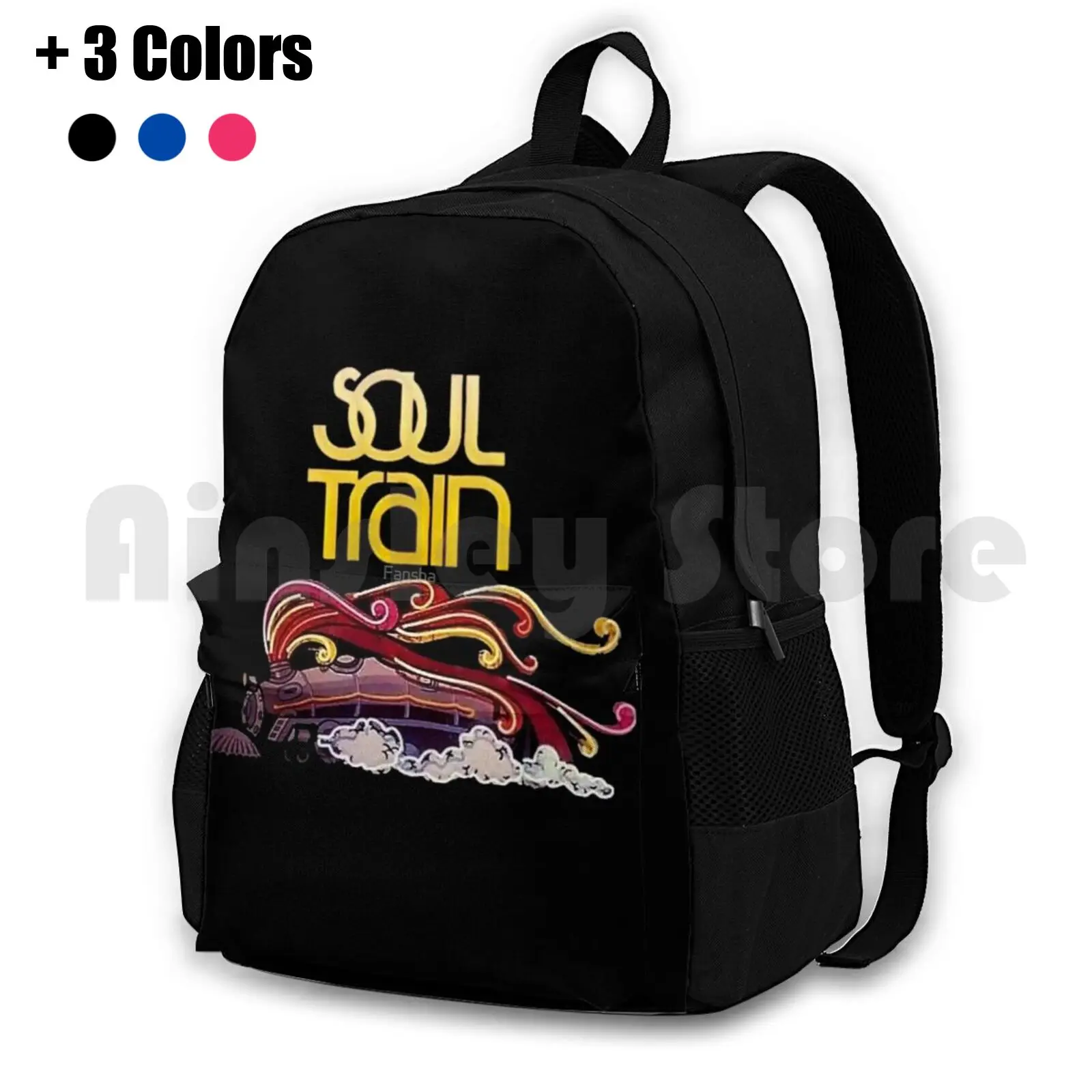 Soul Train Outdoor Hiking Backpack Waterproof Camping Travel Soul Train Music Vintage President Motown