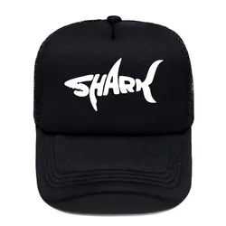 2020 New Shark Print Baseball Cap Funny Casual Men Women Parent-child Hats Mesh Visor Outdoor Sun Hat Adjustable Caps