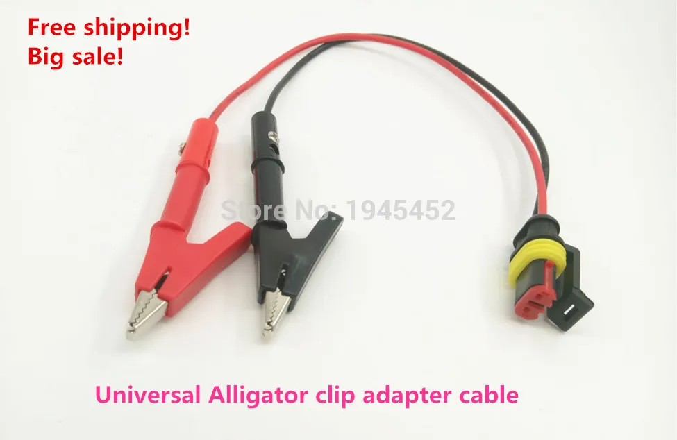 

Promotion is on! Good quality. Universal Alligator clip adapter connector, for common rail injector tester