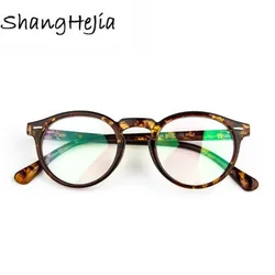 2024 Fashion Women Glasses Frame Men Eyeglasses Frame Vintage Round Clear Lens Glasses Optical Spectacle Frame