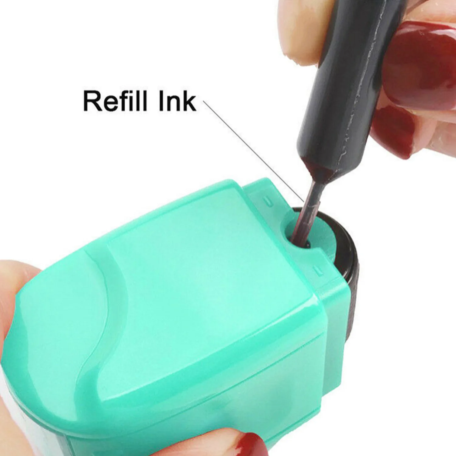 Refillable Wide Identity Protection Theft Security Stamp Roller with 3 Ink Refills for Envelopes Package Privacy Information