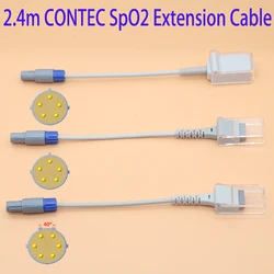 2.4m SpO2 sensor adapter/extensoin cable for contec cms7000/8000/9000 monitor,Apply to BCI and digital SpO2 probe.