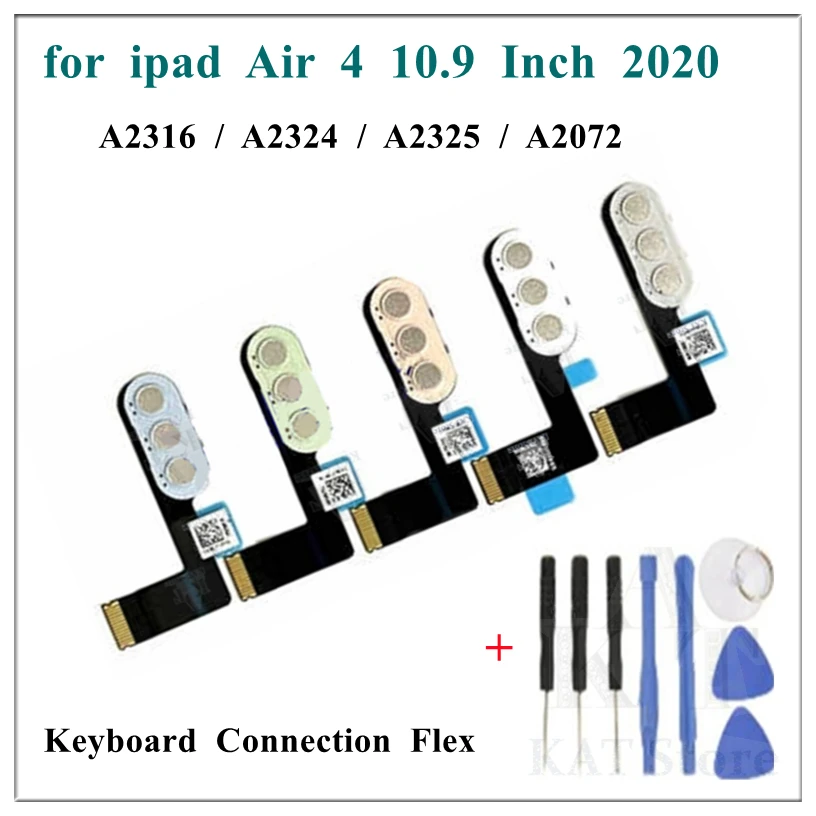 

1Pcs Keyboard Connector Flex Cables Replacement for IPad Air 4 2020 A2316 A2324 A2325 A2072 Keyboard Connecting Flex Ribbon