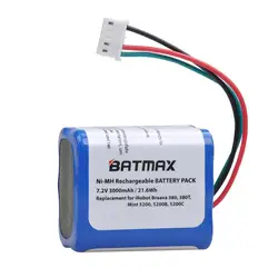 Bateria Batmax 3000mAh do iRobot Roomba Braava 380,380t, 390t ,Mint 5200, Mint 5200B, Mint 5200C, zestaw baterii zapasowych