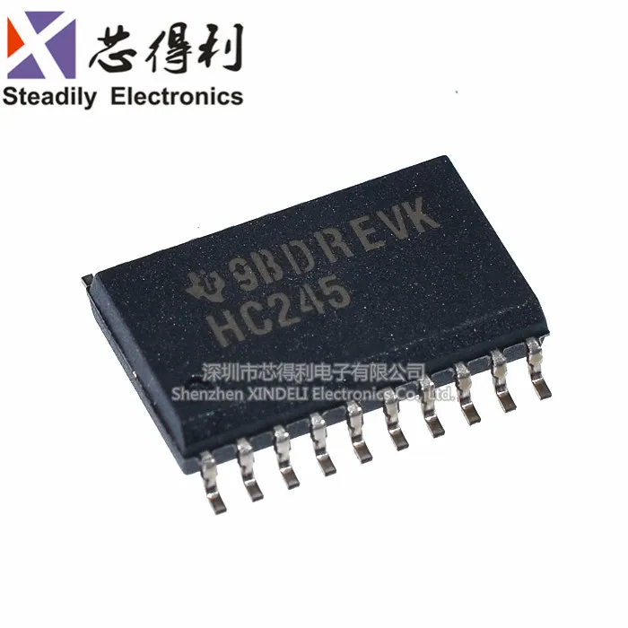 10 Sn74hc245dw Hc245 Sop-20 pçs/lote SMD Original Chip de Lógica Não-Inverng Transceptor