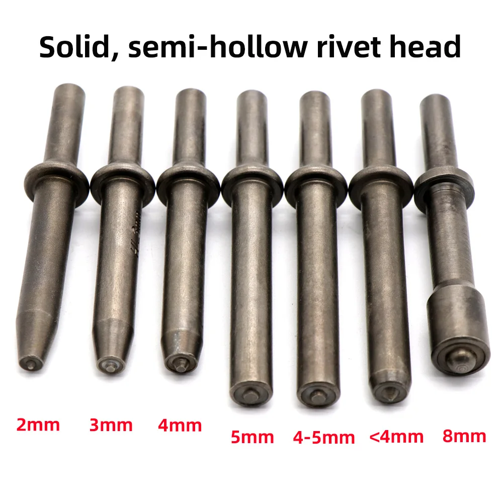 Pneumatic semi-hollow rivets impact head,pneumatic rivet Impact head Pneumatic Air Hammer Bits Pneumatic Air Hammer Heads