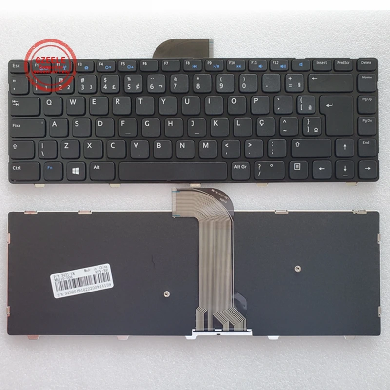 

BR Laptop Keyboard for Dell Inspiron 3421 14R-2158 V2421 15Z 5523 14(3421) 14R(5421) N5421 Latitude 3440 Vostro 2421