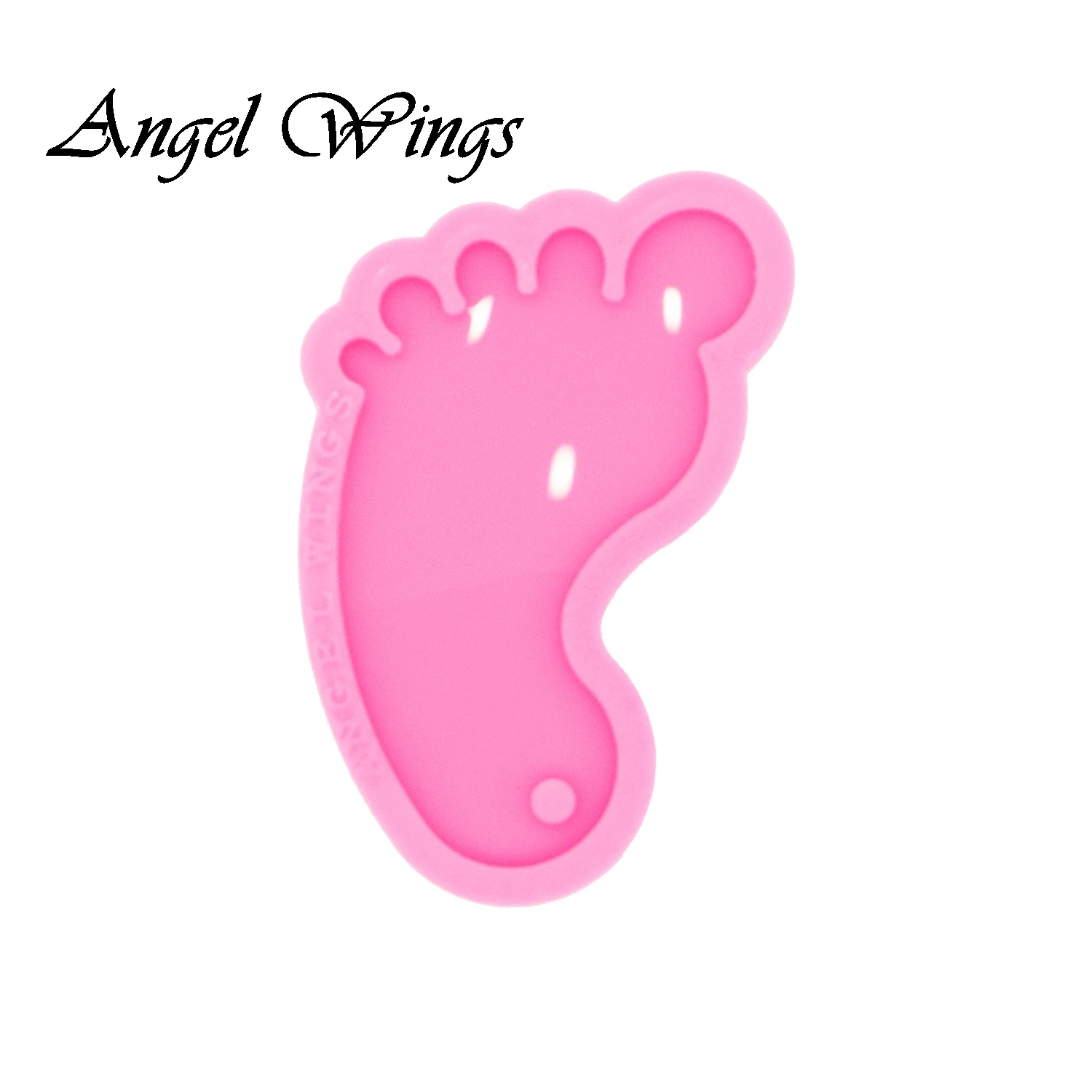 Baby Feet Keychains Silicone Molds DIY Necklace Jewelry Shiny Epoxy Resin Mould DY0461