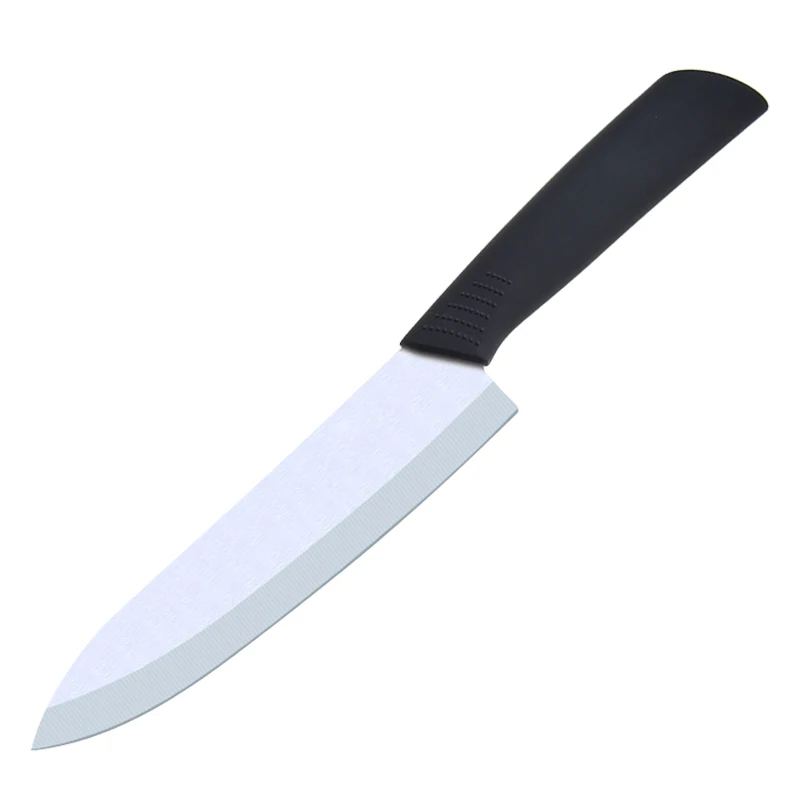 TONIFE Ceramic Knife 7 inch Kitchen Chef Meat Utility Slicing Paring Knives White Blade colorful anti-slip handle Cooking tool