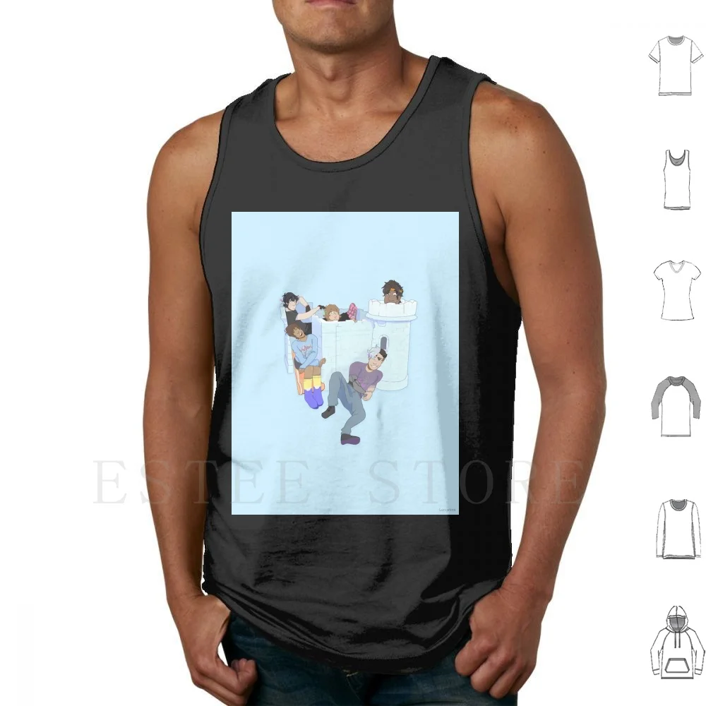 Voltron Castle Tank Tops Vest Sleeveless Voltron Voltron Takashi Shirogane Pidge Katie Holt Keith Kogane Lance Hunk Paladins