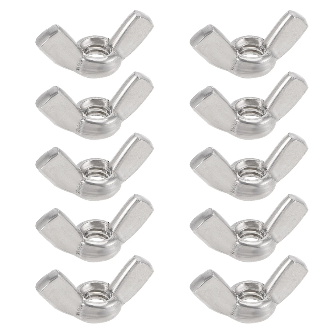 

10pcs #1/4"-20 Wing Nuts 304 Stainless Steel Shutters Butterfly Nut Hand Twist Tighten Fasteners Parts