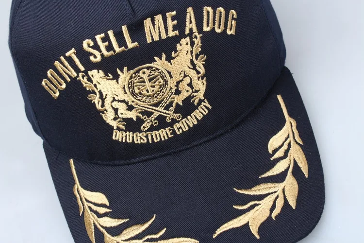 Newest Unisex DONT SELL ME A DOG Baseball Cap Men & Women Casual Dad Hat High Quality Snapback Gold Embroidery Hat Cap