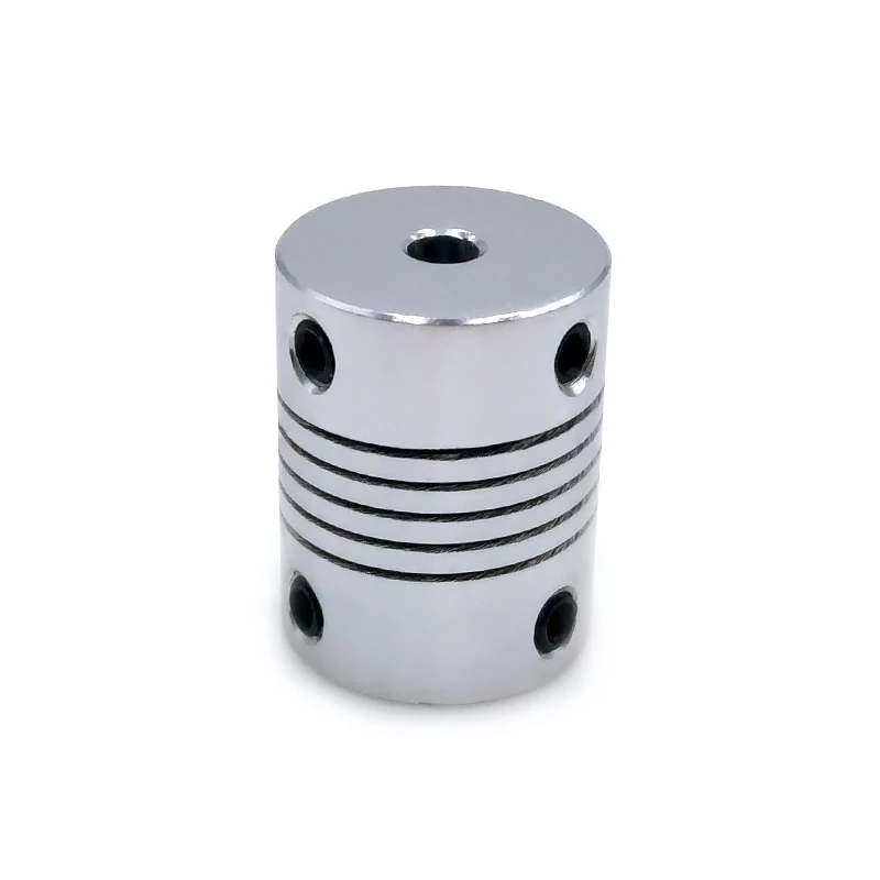 D19 * L25 aluminiowe elastyczne sprzęgło wału szczękowego 5 8 6.35mm 8mm 10mm CNC łącznik silnika krokowego enkodery grawerka