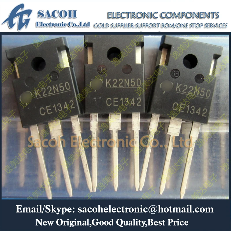 

10Pcs AOK22N50 K22N50 or AOK22N50L or AOK20N60 or AOK20N60L or AOK20N50 or AOK20N50L TO-247 22A 500V Power MOSFET