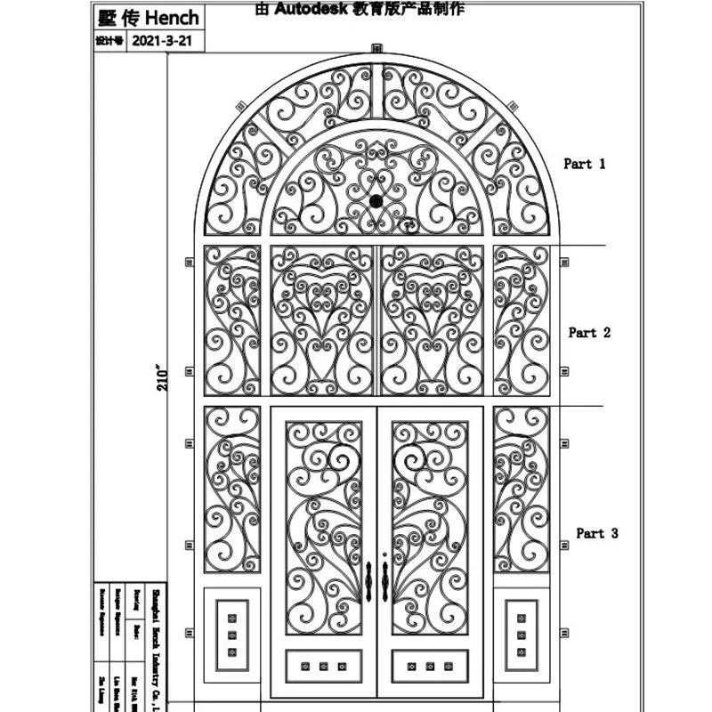 

Wholesale China Wrought Iron Doors For Sale Custom Made Steel