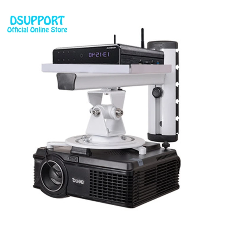 PR03-T Алюминий сплав 360 градусов проектор настенное крепление полный движение выдвижной Универсальный держатель для проектора