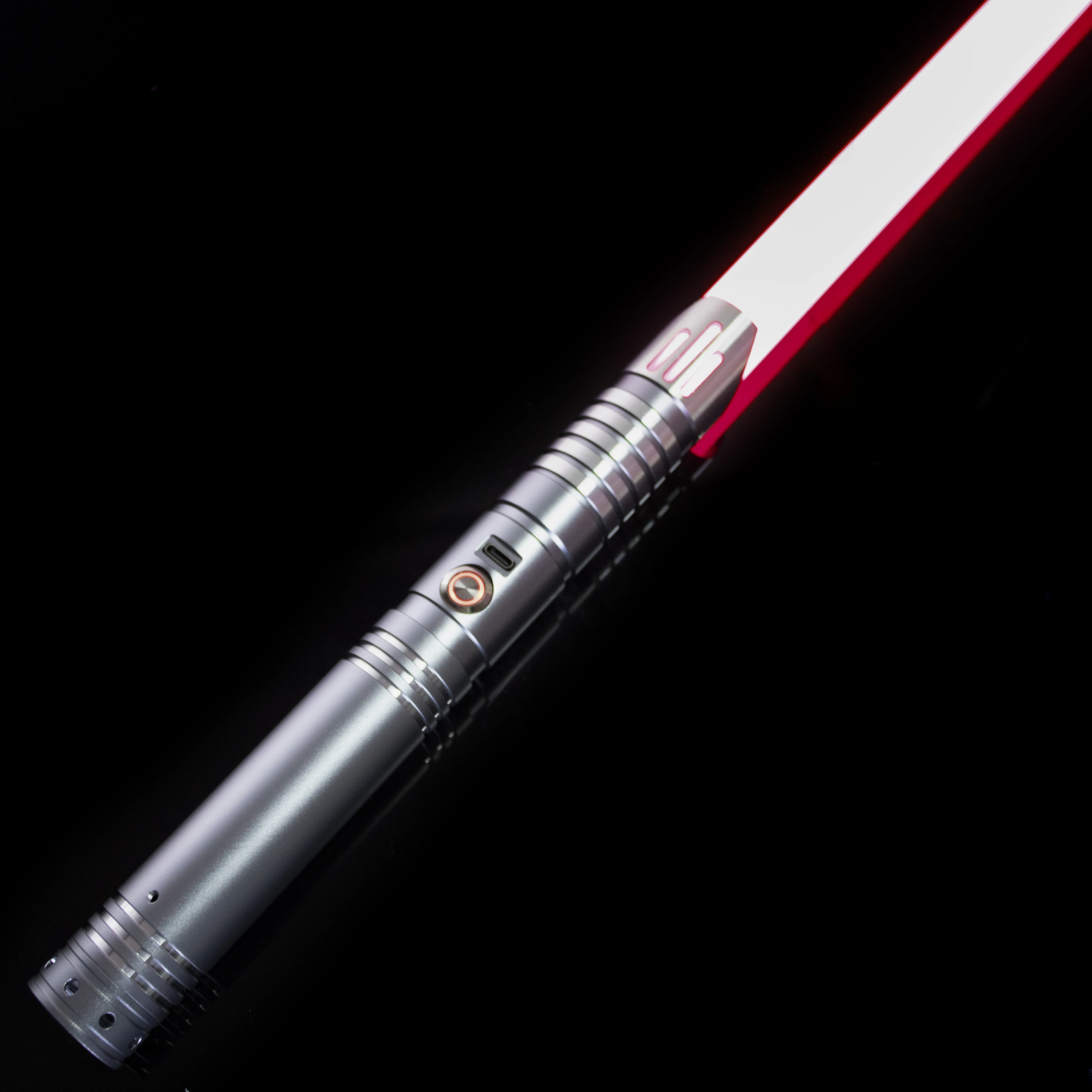 LGT Lightsaber -Metal Hilt Force Heavy Dueling Light Saber Infinite Color Changing with 4 Sound Fonts Smooth Swing