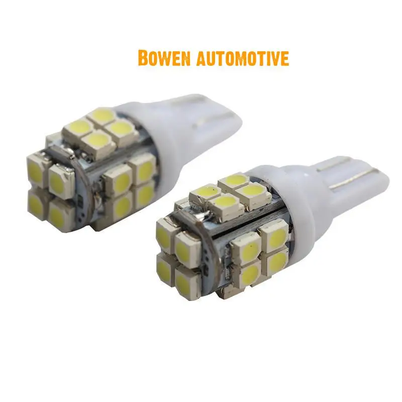 LD 2X Automobile LED bulb T10 1210 20smd side marker lamp w5w 3528 led license plate lamp